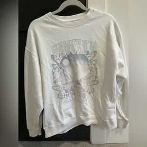 Hollister White Crewneck Sweatshirt